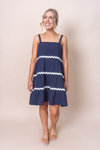 Reagan Dress in Indigo