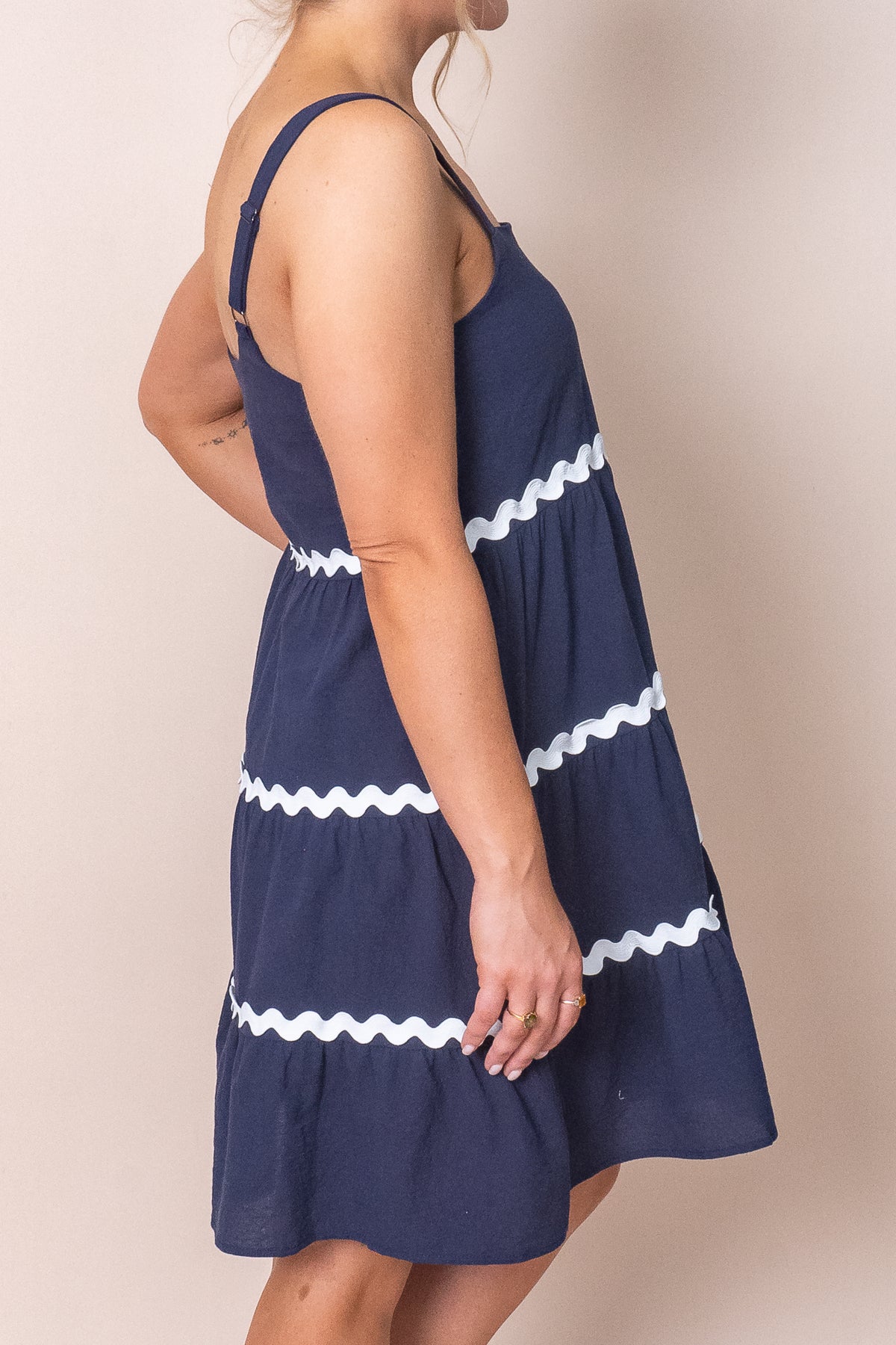 Reagan Dress in Indigo