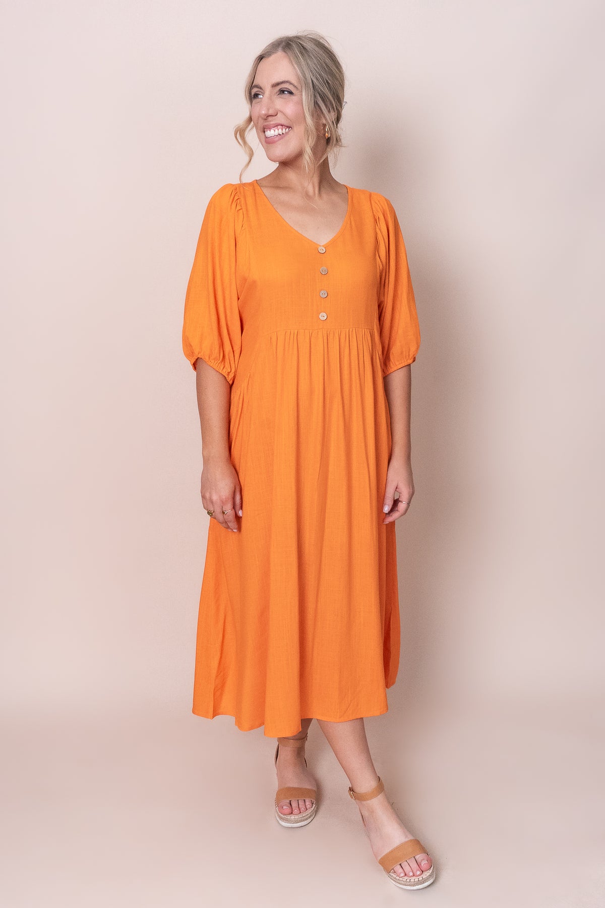 Emery Dress in Orange