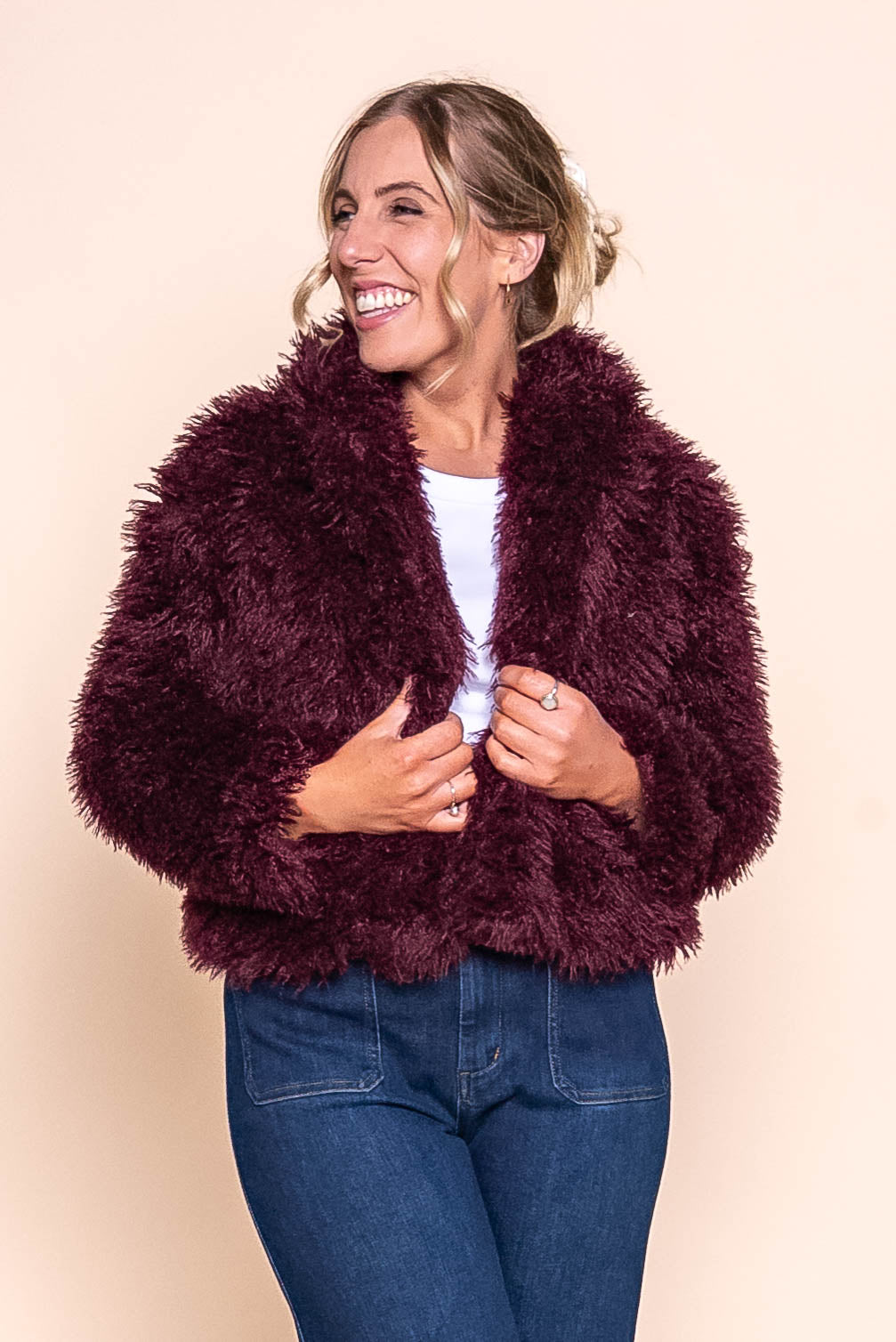 Chantelle Jacket in Burgundy