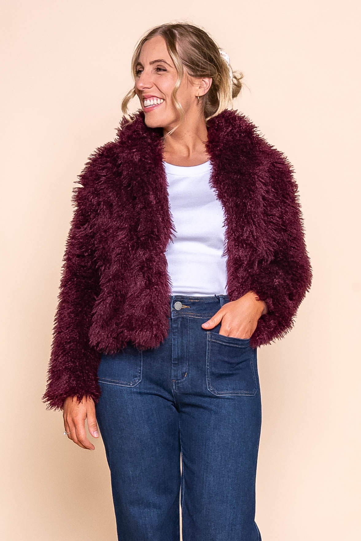 Chantelle Jacket in Burgundy