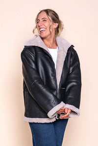 Trent Sherpa Jacket in Black