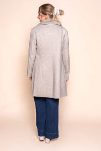 Gemma Double-Breasted Coat in Taupe