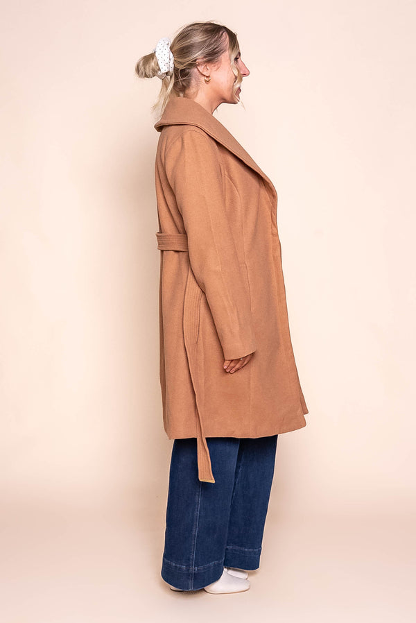 Corbett Shawl Coat in Camel