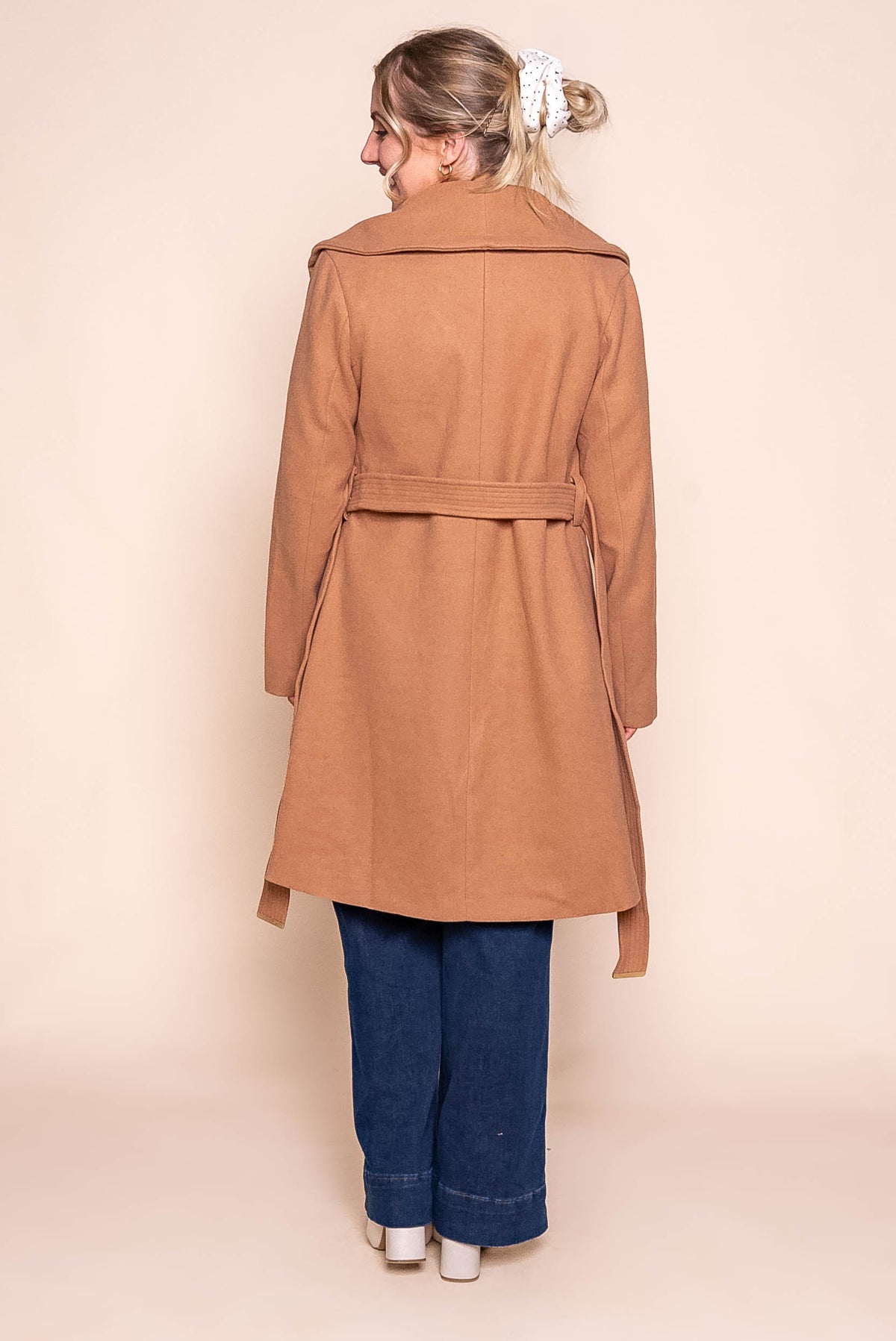 Corbett Shawl Coat in Camel