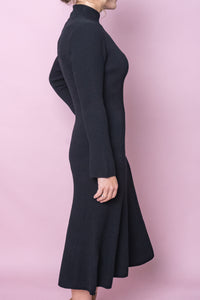 Bexley Long Sleeve Dress in Black - Foxwood
