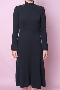 Bexley Long Sleeve Dress in Black - Foxwood