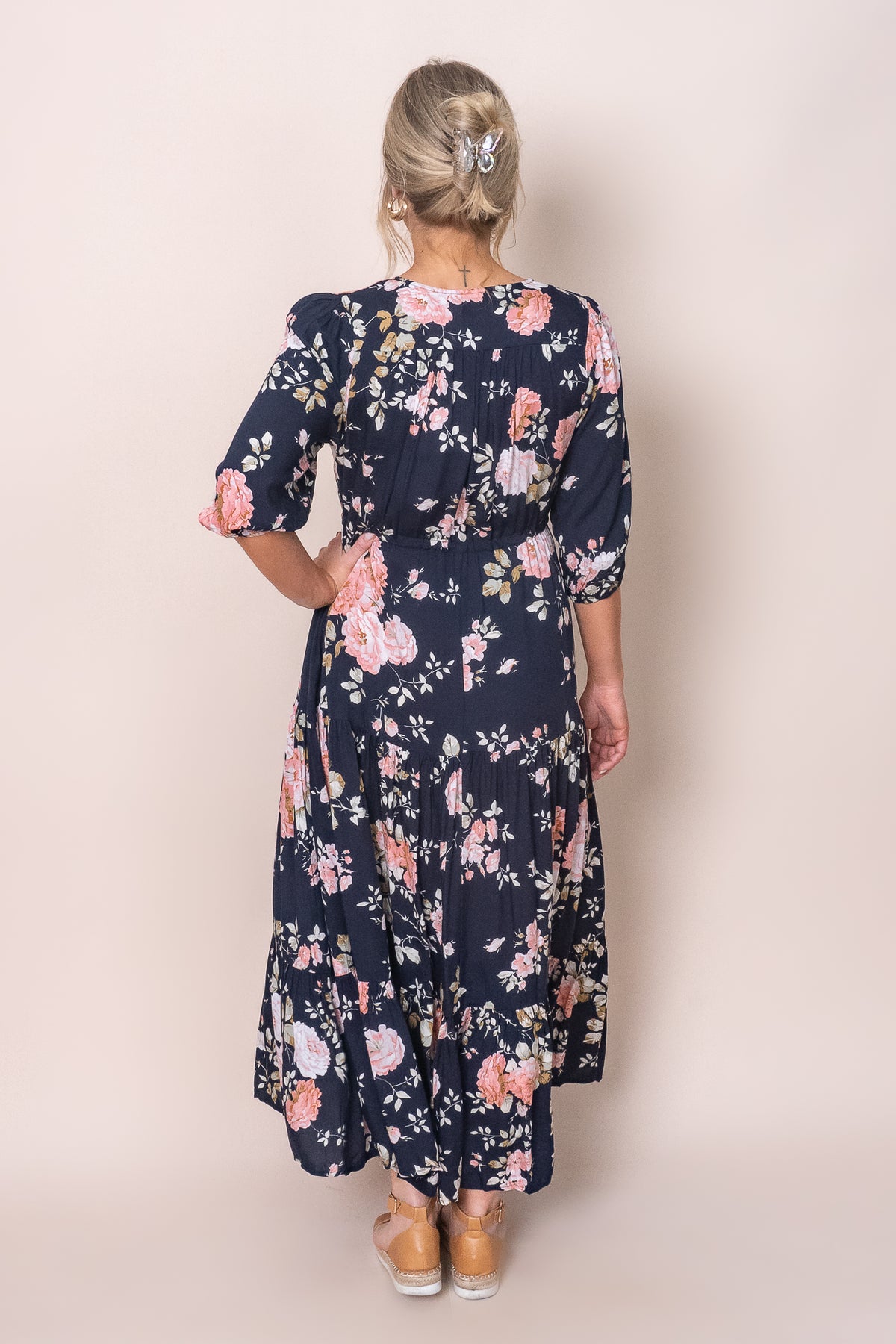 Cristiana Dress in Navy