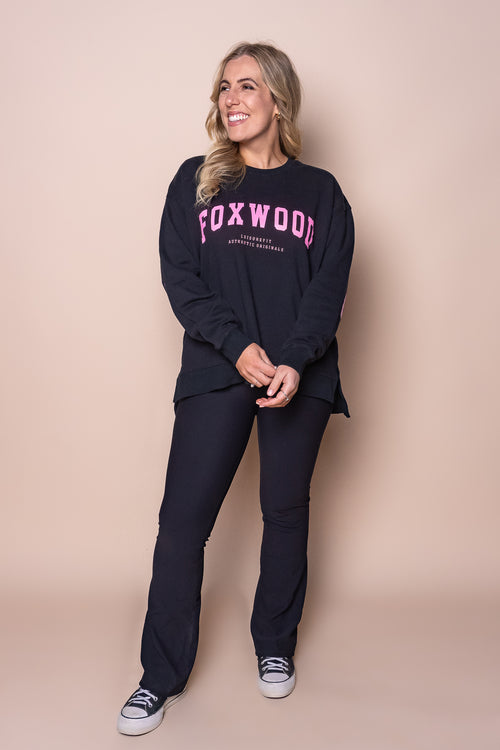 Interval Crew in Black/Neon Pink - Foxwood