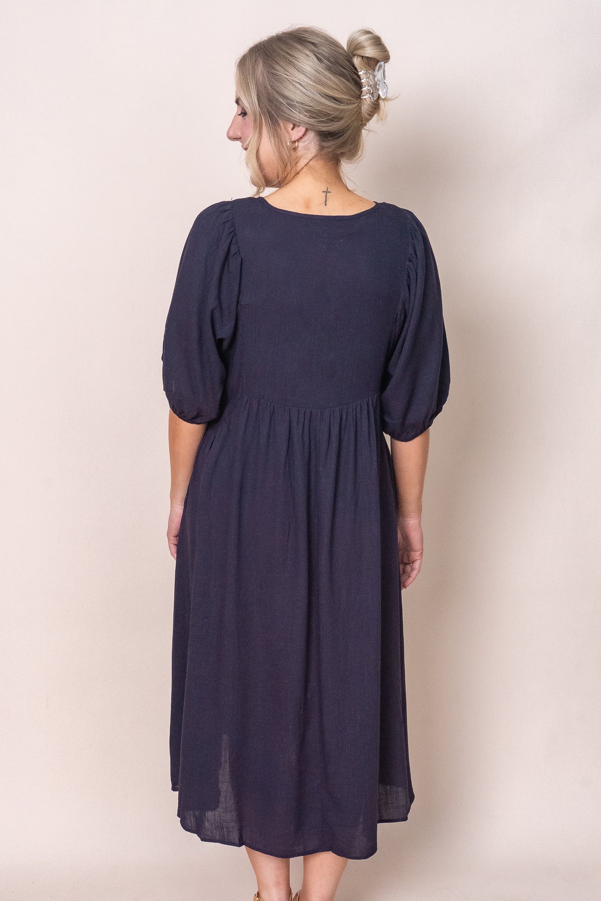 Emery Dress in Navy