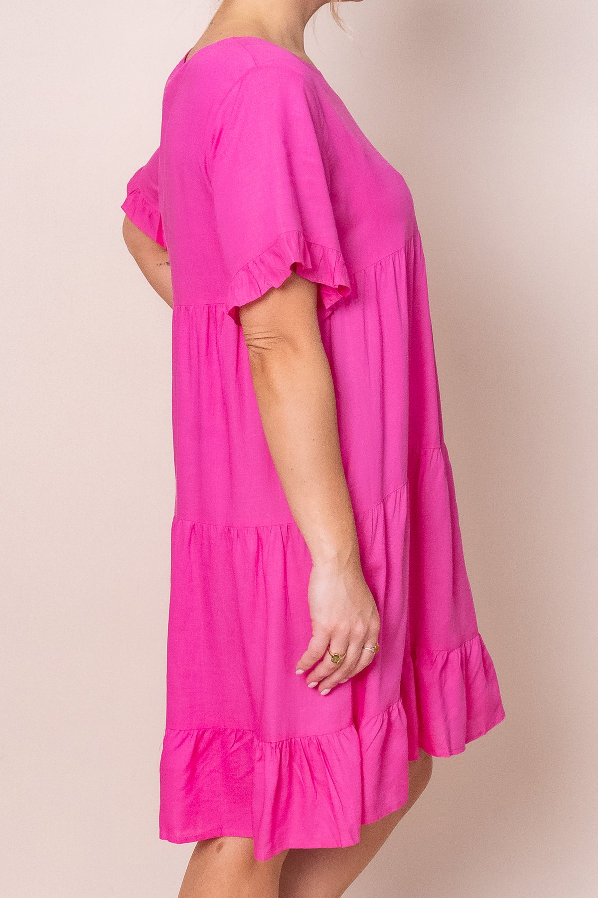 Nicole Dress in Fuchsia