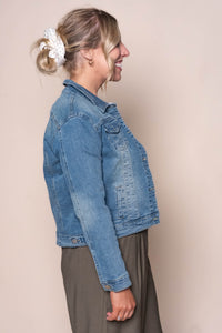 Kerry Denim Jacket in Mid Blue