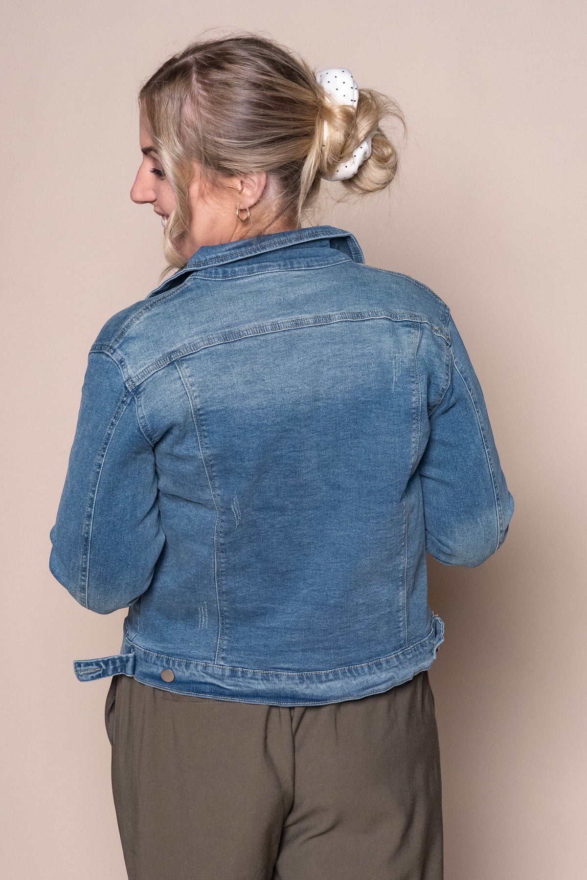 Kerry Denim Jacket in Mid Blue