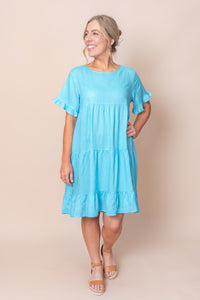 Nicole Dress in Bright Blue