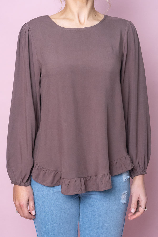 Hannah Top in Mocha