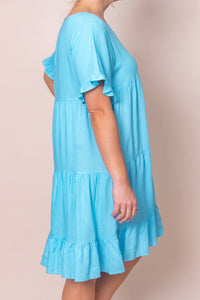 Nicole Dress in Bright Blue