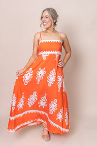 Lucy Dress in Orange