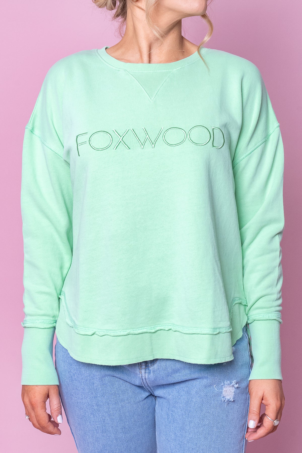 Simplified Crew in Mint - Foxwood