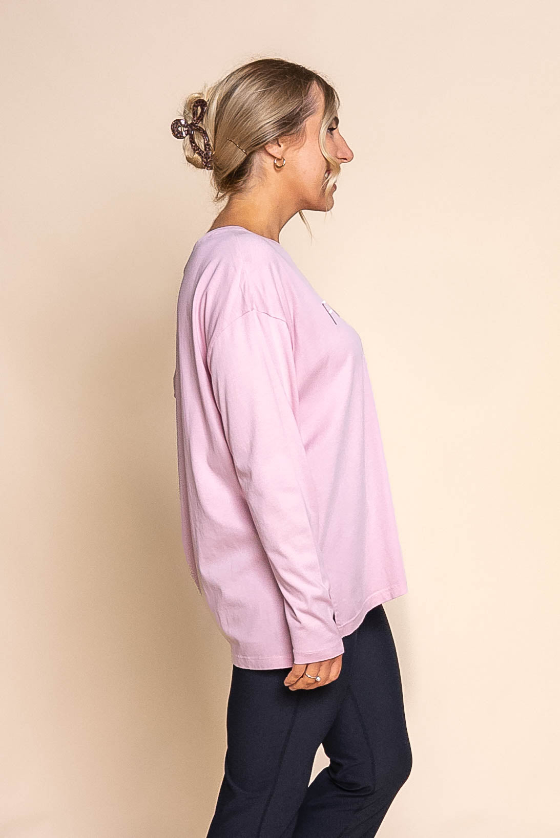 Simplified Long Sleeve Tee in Blossom - Foxwood