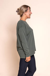 Simplified Long Sleeve Tee in Khaki - Foxwood