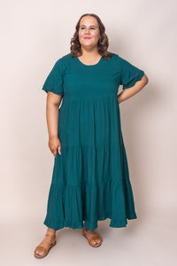 Verina Dress in Forest Green