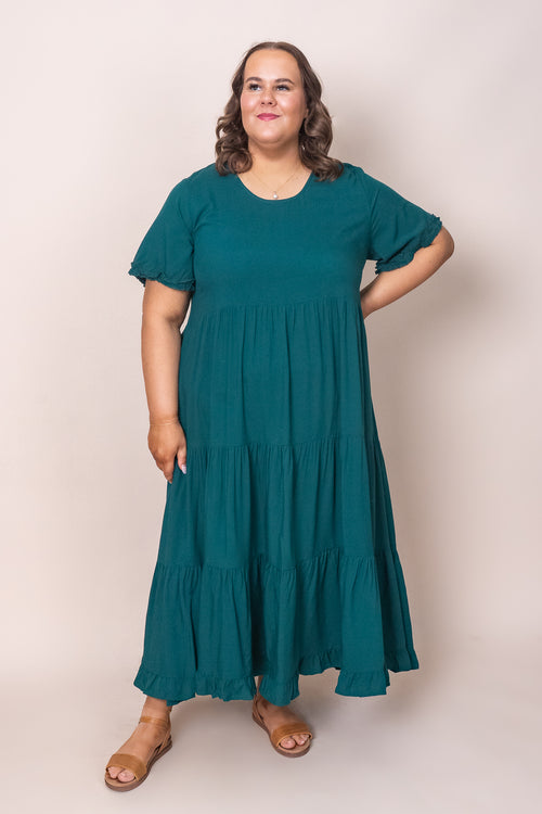 Verina Dress in Forest Green