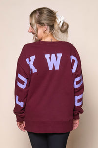 Interval Crew in Port/Lilac - Foxwood