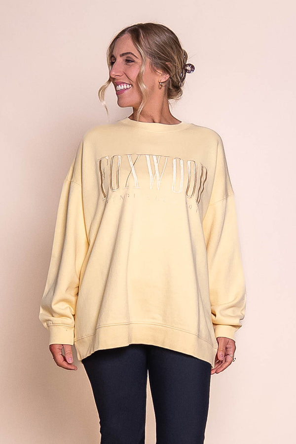Essentials Crew in Lemon - Foxwood