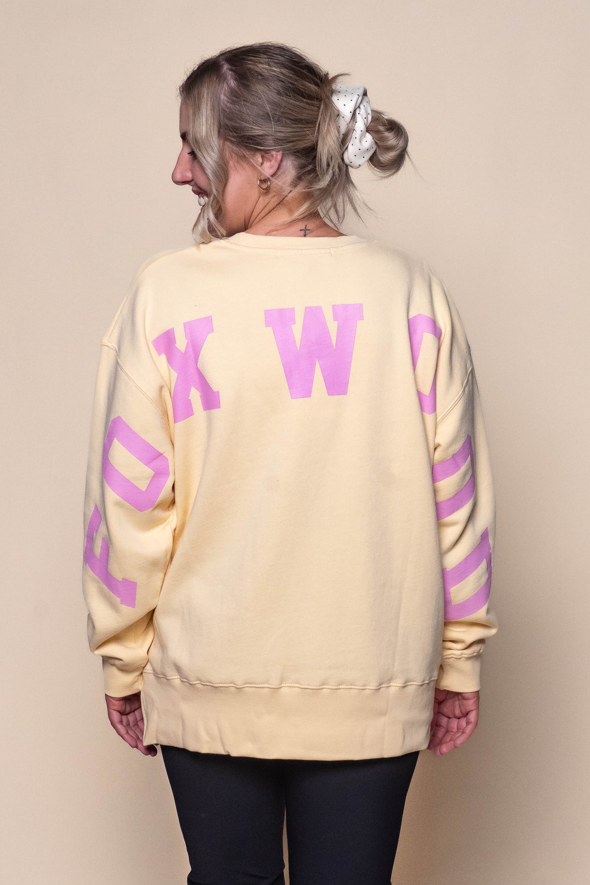 Interval Crew in Pale Lemon/Pink - Foxwood