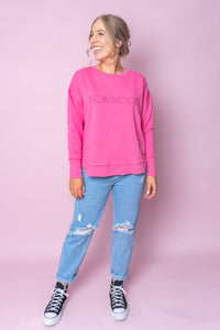 Simplified Crew in Bright Pink - Foxwood