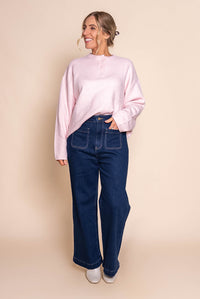 Fillipa Knit Jumper in Pink - All About Eve