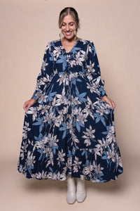 Charlotte Maxi Dress in Navy