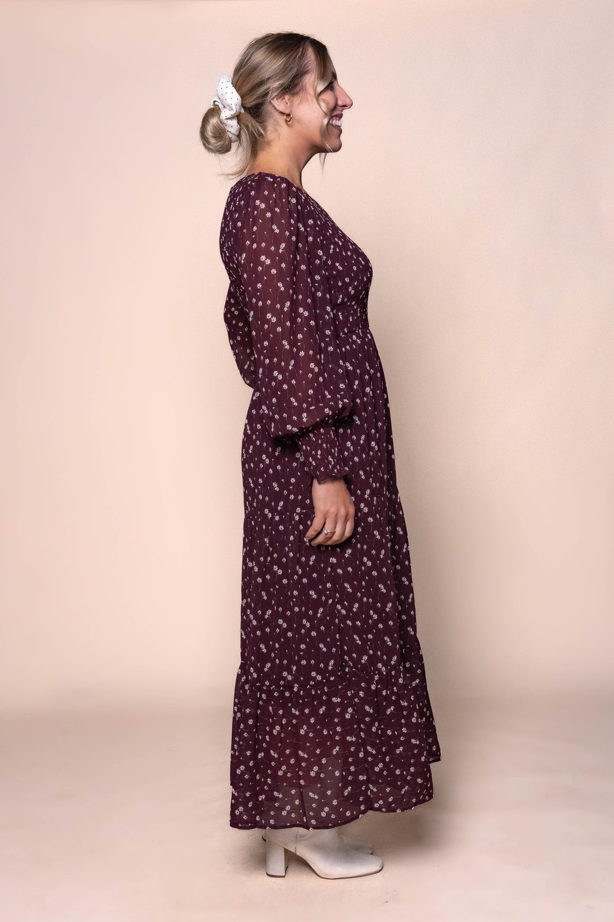 Agatha Maxi Dress in Plum