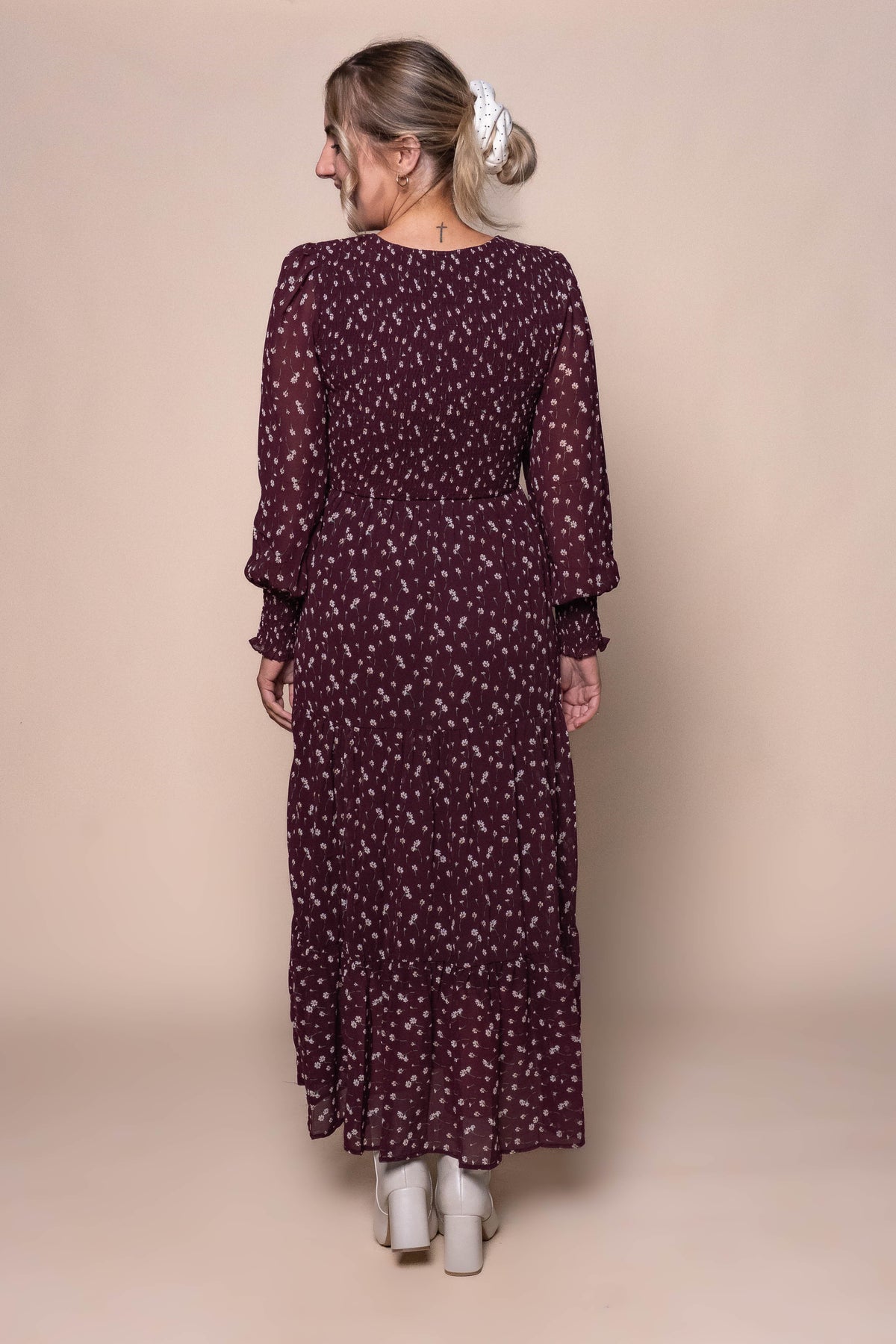 Agatha Maxi Dress in Plum