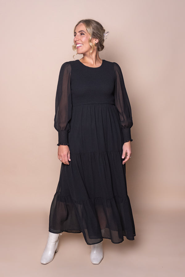 Winena Maxi Dress in Black