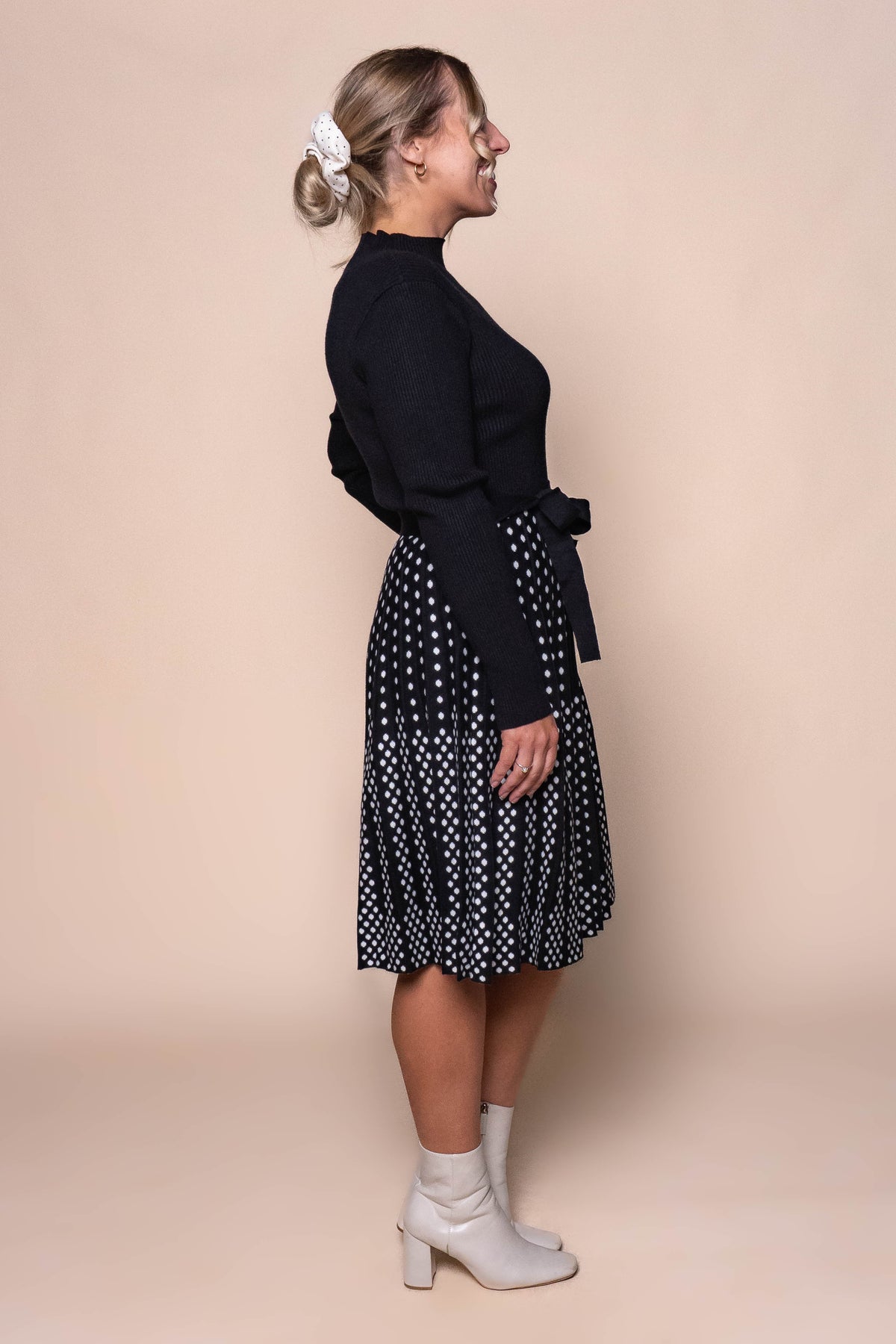 Olivette Knit Dress in Black