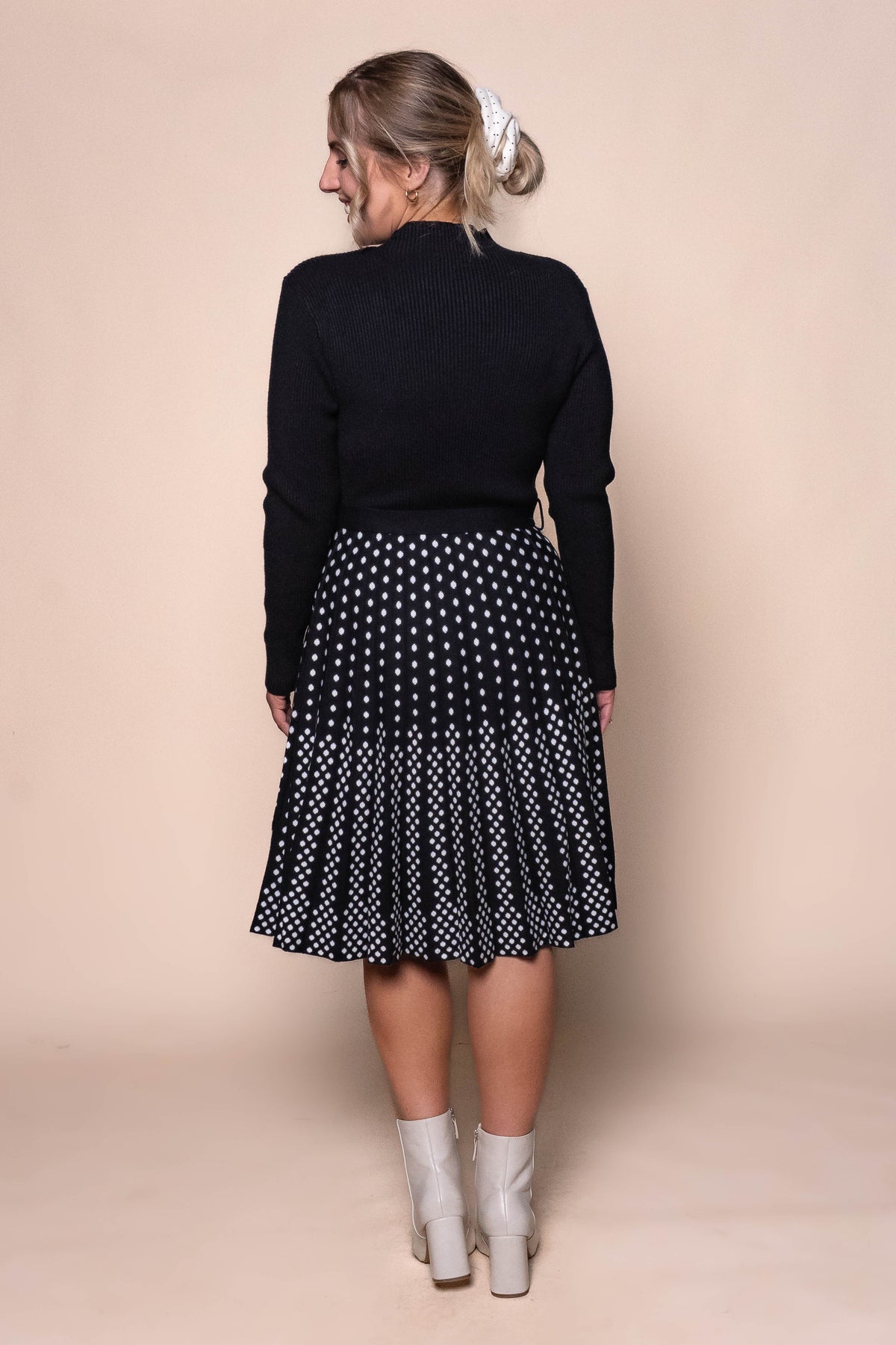 Olivette Knit Dress in Black
