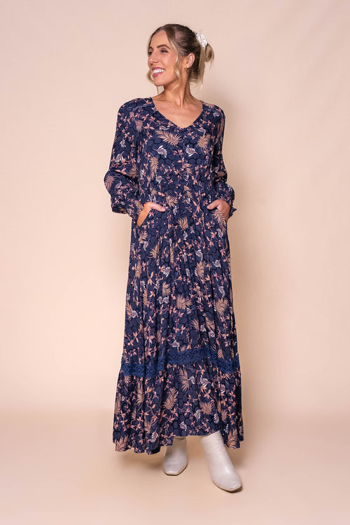 Marissa Maxi Dress in Navy