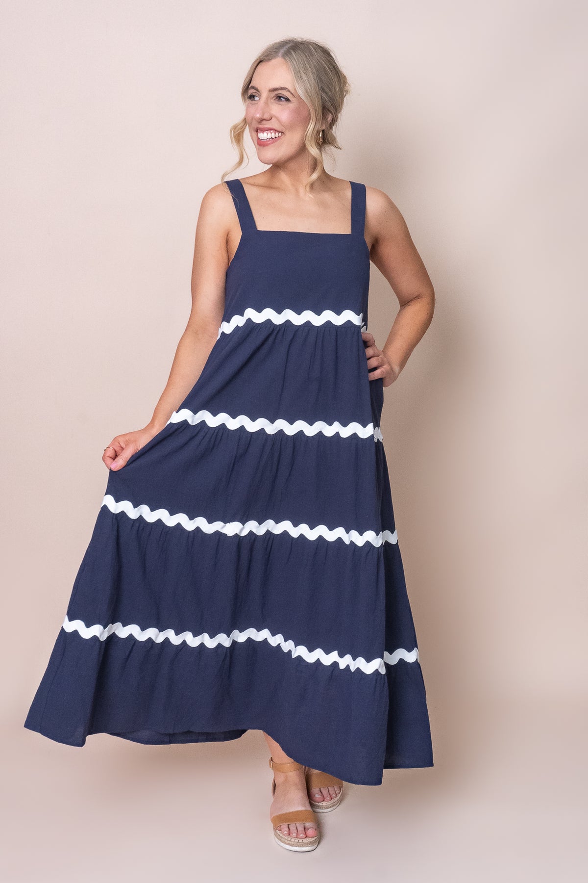 Wanaka Dress in Navy