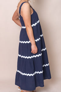 Wanaka Dress in Navy