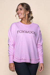 Simplified Metallic Crew in Pink - Foxwood