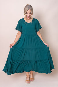 Verina Dress in Forest Green