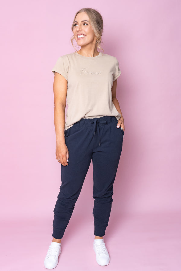 Lazy Days Jogger Pants in Navy - Foxwood