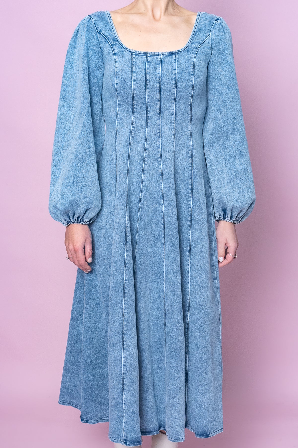 Andy Dress in Light Denim