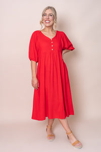 Emery Dress in Red