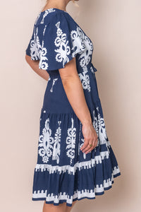 Sabine Dress in Navy