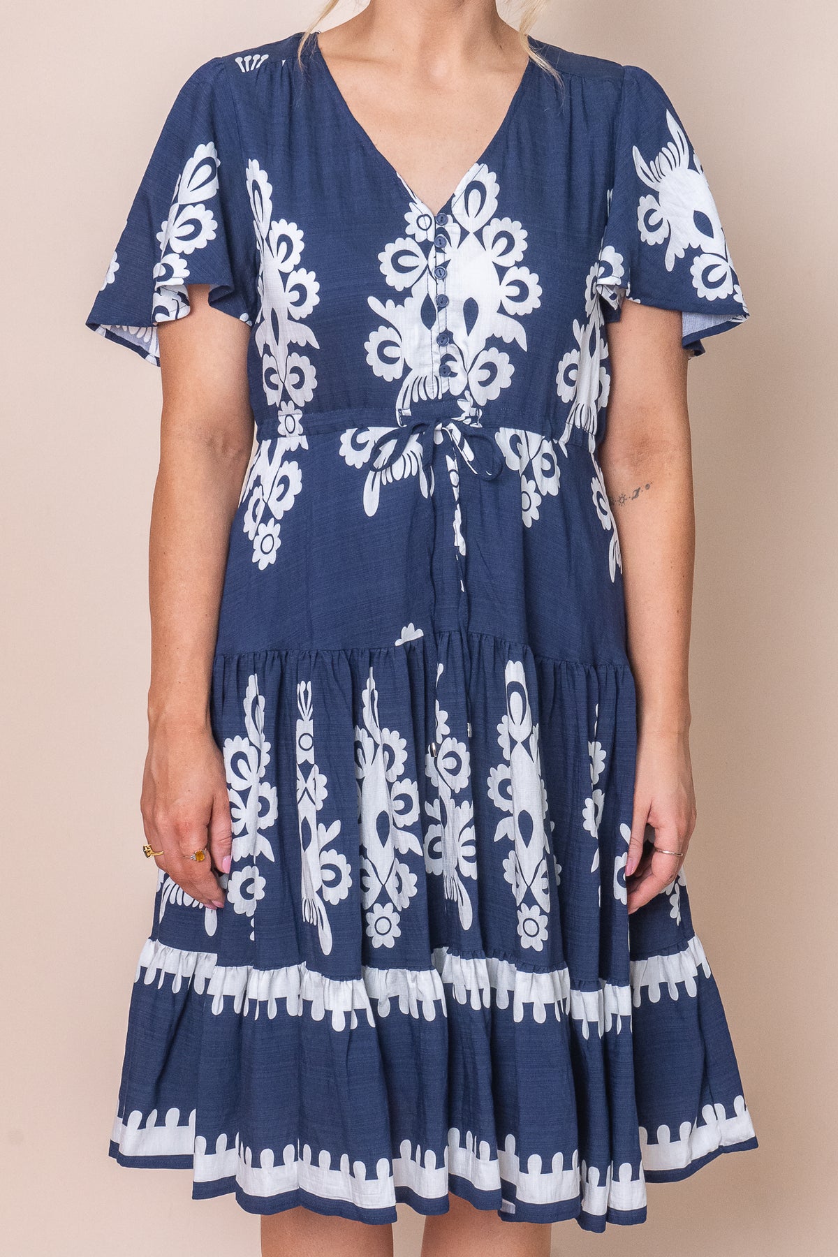 Sabine Dress in Navy