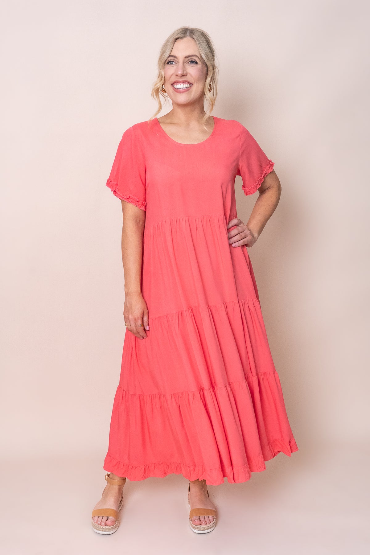 Verina Dress in Watermelon