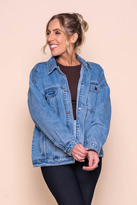 Blair Denim Jacket in Light Blue - All About Eve