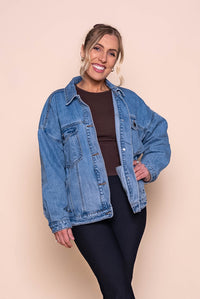 Blair Denim Jacket in Light Blue - All About Eve